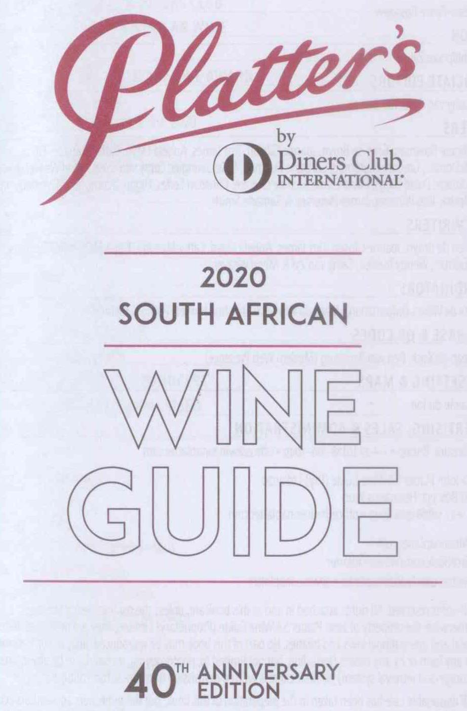 John Platter recommends Hermanus Wine Tours, 2020, near Cape Town, South Africa